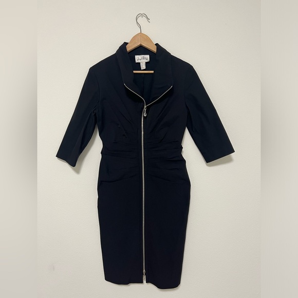 Joseph Ribkoff Full Exposed Zip Dress - Picture 2 of 12